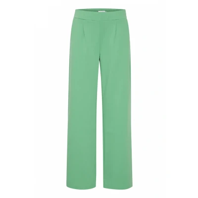 Abbildung von b.young Byrizetta WIDE Stoffhose, Damen, Größe: Large, Ming green
