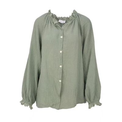 Abbildung von Seasons of April EMMA Hemdbluse, Damen, Größe: One Size, Khaki