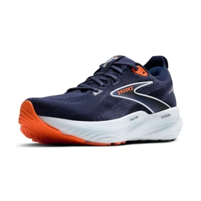 Abbildung von Brooks Glycerin 22 Laufschuh Straße, Herren, Größe: 41, Peacoat blue ribbon orange Schuhe