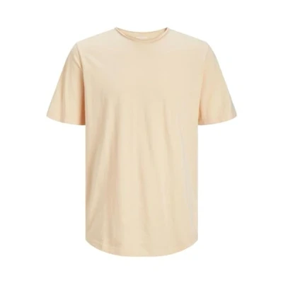 Abbildung von Jack &amp; Jones Jjebasher O NECK SS Tshirt basic, Herren, Größe: Small, Apricot ice