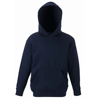 Abbildung von Fruit of the Loom Kids&#039; Hooded Sweat, Deep Navy, 152