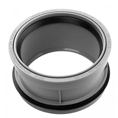 Abbildung von Airfit Abwasserinnen Reduzierstück a PP f HT /KG Rohr konz DN 110x90 11090IR, Grau
