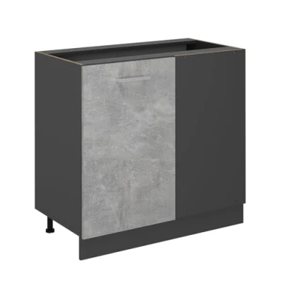 Abbildung von Vicco Eckunterschrank R Line, Beton, 86 cm ohne Arbeitsplatte
