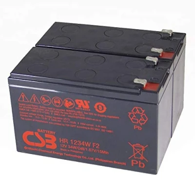 Abbildung von CSB SCD33 kompatibler Akkusatz geeignet für APC RBC33 Plug &amp; Play Back UPS RS BR1500I Smart SC1000I