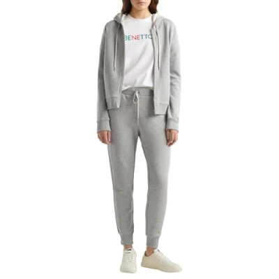 Abbildung von United Colors of Benetton Joggers WITH Drawstring Jogginghose, Damen, Größe: Large, Grey
