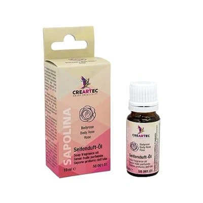 Abbildung von Artidee CREARTEC Natürliches Seifenduftöl Duftnote: Bodyrose Parfümöl zur Herstellung von individuell duftenden Seifen 10 ml Made in Germany