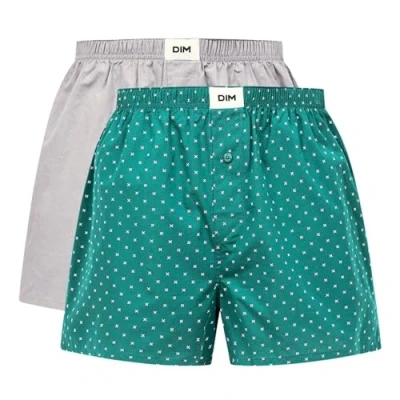 Abbildung von Dim Herren Coton Bio Good X2 Unterhose, Geo / Stahldruck, L (2er Pack)