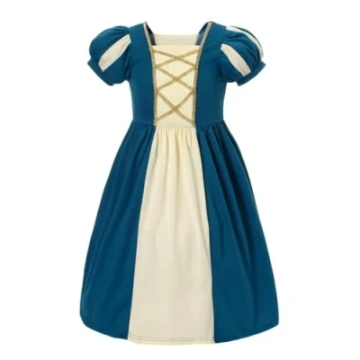 Abbildung von Lito Angels Prinzessin Merida Kleid Kostüm Verkleidung für Kinder Mädchen Größe 7 8 Jahre 128 (Tag Nummer 130)