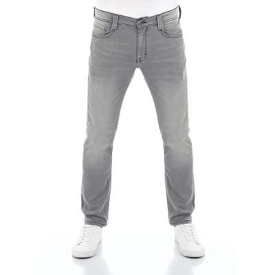 Abbildung von MUSTANG Herren Jeans Real X Oregon Tapered K Stretchhose Jeanshose Männer Denim Men Baumwolle Blau Schwarz Grau, Größe:W 34 L 36, Farbauswahl: Light Grey (311)