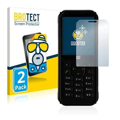 Abbildung von BROTECT Entspiegelungs Schutzfolie für Caterpillar Cat B40 (2 Stück) Matte Displayschutz Folie, Anti Reflex, Fingerprint