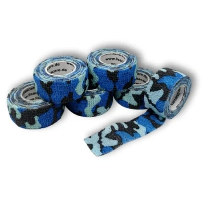 Abbildung von LisaCare Fingerpflaster 2,5cm x 4,5m 6er Set Camo Blau 6 St