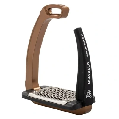 Abbildung von Acavallo Steigbügel REL X Easy Bronze/Schwarz 12cm Agradi.deVerkauft von Agradi