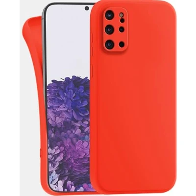 Abbildung von MyGadget Hülle für Samsung Galaxy S20 Plus robuste Silikon Schutzhülle TPU Case Slim Silikonhülle Back Cover Kratzfest Handyhülle Matt Orange