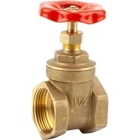 Abbildung von Messing Muffen Absperrschieber IG 42mm (G 1.1/4&quot;), Wasserhahn