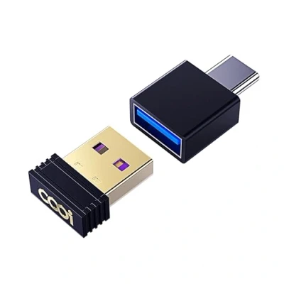 Abbildung von cooidea Mouse Jiggler USB Nicht Nachweisbar Maus mit EIN/AUS Touch Schalter, C Adapter und 3 Modi. Mausbeweger Automatisch, Plug and Play, Hält Computer/Laptop Wach