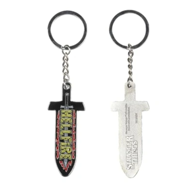 Abbildung von Konix Stranger Things Schlüsselanhänger 4 x cm Metall Schwertmotiv
