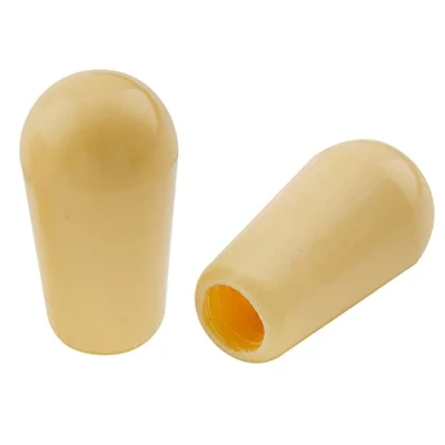 Abbildung von Musiclily USA Gewinde Gitarre 3 Weg Toggle Schalter Knopf Kappe Switch Knobs Caps Tips für LP Les Paul Style E Gitarre,Creme (2 Stück)