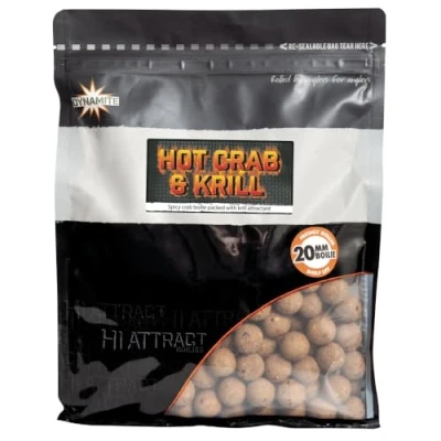 Abbildung von Dynamite Baits Hot Crab &amp; Krill 20mm (1kg) Boilies