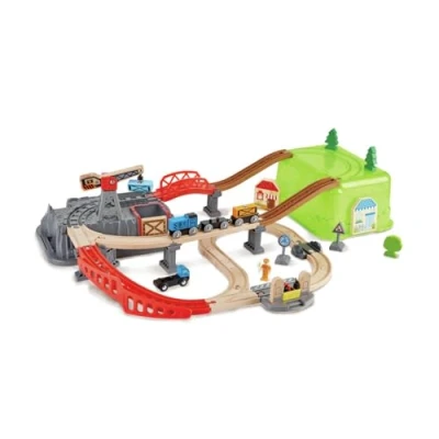 Abbildung von Hape Railway Bucket Builder SET Spielzeugset Züge für Kinder, Größe: One Size, Multicoloured