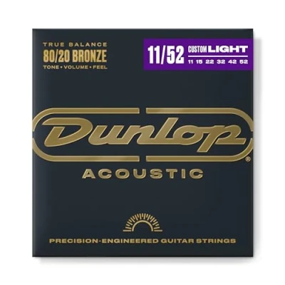 Abbildung von Dunlop Akustikgitarren Saiten, mittlere leichte Stärke, Phosphorbronze 11 52