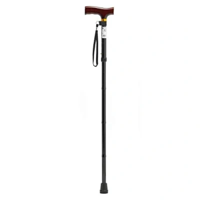 Abbildung von Homecraft Folding Coloured Walking Stick with Wooden Handle, Lightweight Adjustable Cane for Balance, Mobility Aid, Paisley, 735 825 mm/29 33 Inches, (Eligible VAT relief in the UK)