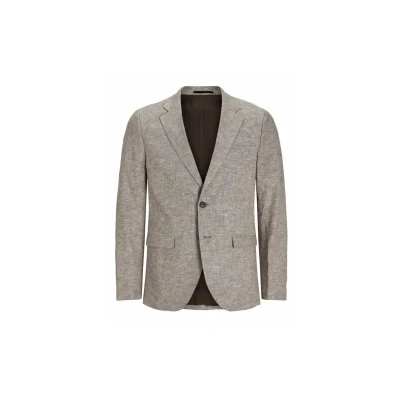Abbildung von Jack &amp; Jones Premium Jprriviera SLIM FIT Sakko, Herren, Größe: 54, Coffee quartz