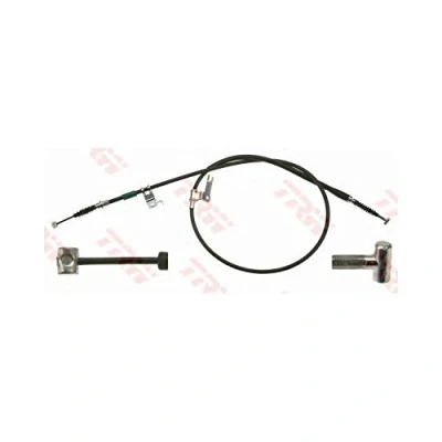 Abbildung von TRW GCH215 Handbremsseil 1715, 1500 Scheibenbremse MAZDA: 323 F 6, 626 V Limousine, Hatchback