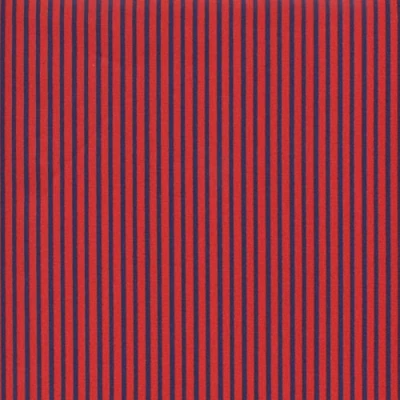 Abbildung von 100% Baumwolle Stoff Blau und rot Kollektion Baby Segler &#039;Marine Streifen&#039; Stoffbreite: 140cm (0,5 m)