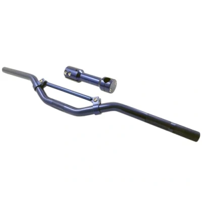 Abbildung von 2EXTREME Downhill Lenker mit Aufnahme blau kompatibel für Yamaha Aerox/MBK Nitro