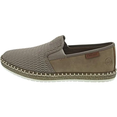 Abbildung von Rieker Slipper, Herren, Größe: 41, Beige Schuhe