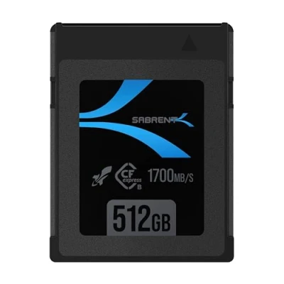 Abbildung von SABRENT CFexpress Speicherkarte Typ B 512gb (1700 MB/s Lesen, 1500MB/s Schreiben, cf Express Memory Card 8k raw für DSLR kameras (CF XTBT 512)
