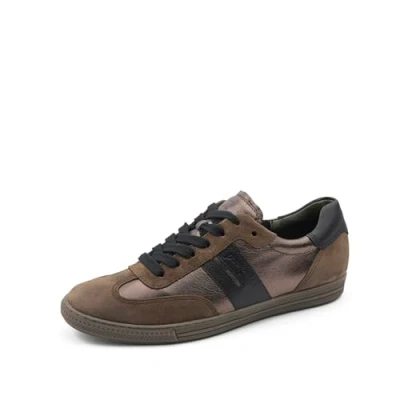 Abbildung von Paul Green Damen Sneaker, Frauen Low Top Sneaker,straßenschuhe,Strassenschuhe,Sportschuhe,Freizeitschuhe,Turnschuhe,Braun (Earth/Gun),38 EU / 5 UK