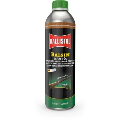 Abbildung von Ballistol Unisex Erwachsene Waffenpflege BALSIN Schaftöl Dunkelbraun, 500 ml Dose, one Size
