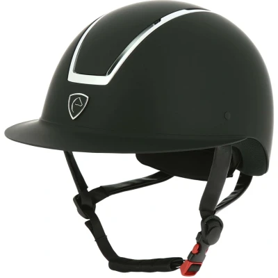 Abbildung von EQUITHÈME Reithelm Glint Mat Schwarz/Silber 55 57cm Agradi.deVerkauft von Agradi