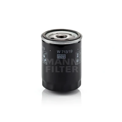 Abbildung von MANN FILTER W 713/19 Ölfilter 3/4 16 UNF mit einem Rücklaufsperrventil Anschraubfilter FORD: Escort 6 Kombi, FIESTA 4, 3