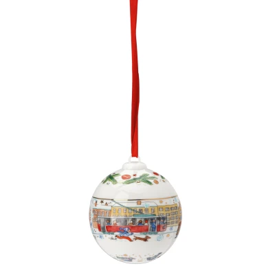 Abbildung von Hutschenreuther Porzellankugel Weihnachtskugel 2023