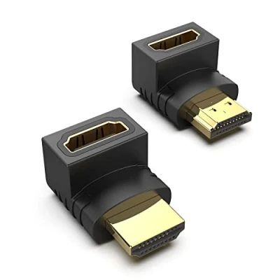 Abbildung von BENFEI HDMI Adapter 2 Stück, Rechtswinkel Stecker auf Buchse, bis zu 4KX2K Auflösung, unterstützt 1440p 1080p