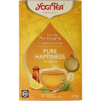 Abbildung von Yogi Tea Kräutertee Pures Glück Bio mit ätherischen Ölen 17 Beutel