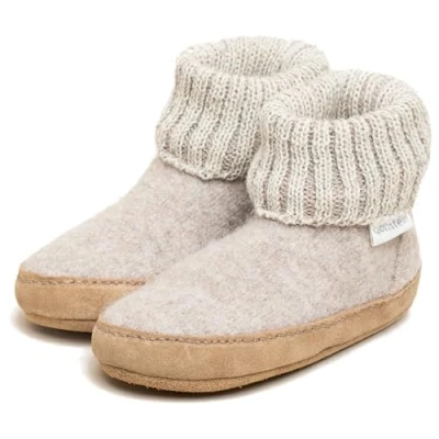 Abbildung von Gottstein Alpine LE Hausschuh für Kinder, Größe: 34, Beige Schuhe