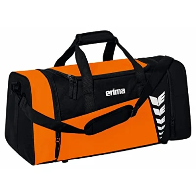 Abbildung von Erima Unisex Six Wings geräumige Sporttasche, orange/schwarz, S