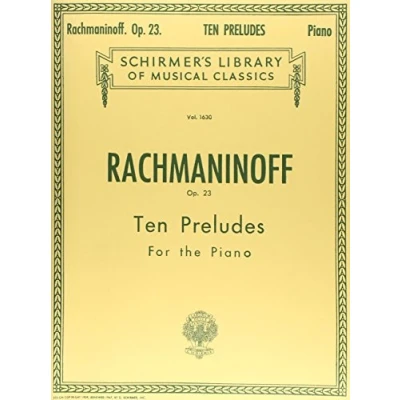 Abbildung von 10 Preludes, Op. 23: Piano Solo: Schirmer Library of Classics Volume 1630 Solo