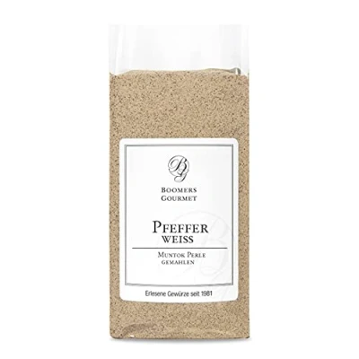 Abbildung von Boomers Gourmet Pfeffer weiß, gemahlen, Muntok Perle Refill 100 g