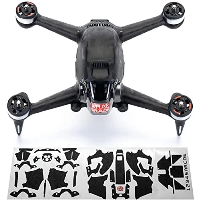 Abbildung von WRAPGRADE Skin Kompatibel mit DJI FPV (Black Bumpy CAMO)