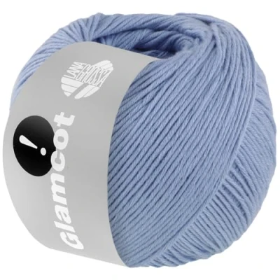 Abbildung von LANA GROSSA Glamcot Zart glänzende, multifile Baumwoll Viskosemischung Handstrickgarn aus 60% Lyocell (Tencel TM) &amp; 40% Baumwolle 50g Wolle zum Stricken Häkeln 155m Garn