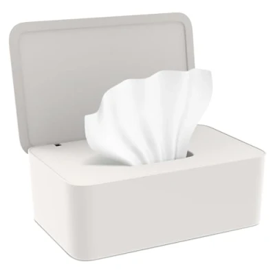 Abbildung von Feuchttücher Box, Box Feuchtes Toilettenpapier für Baby und Erwachsene, mit Deckel, Beige, Feuchtpapierbox Draussen, Zuhause Büro