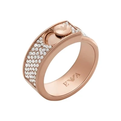 Abbildung von Emporio Armani Ring Rose goldcoloured, Damen, Größe: 51, gold/coloured