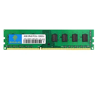 Abbildung von Rasalas 4GB PC3 12800U DDR3 1600MHz Desktop Arbeitsspeicher 12800 PC3L 1600 240Pin DIMM RAM 2RX8 CL11 1.35V UDIMM für Computer