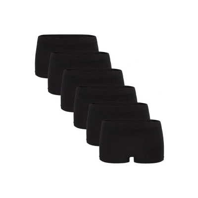 Abbildung von Fabio Farini 6ER PACK Hipster Boxer OHNE Seitliche NAHT Panties, Damen, Größe: 40, Schwarz set
