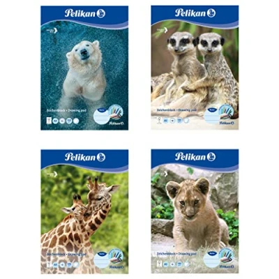 Abbildung von Pelikan Zeichenblock Zoo DIN A3, Weiß