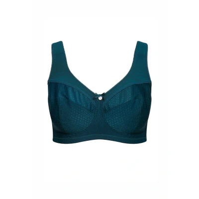 Abbildung von Ulla Popken Comfort Kelly Structuur Tshirt BH, Damen, Größe: 105H, Dark teal